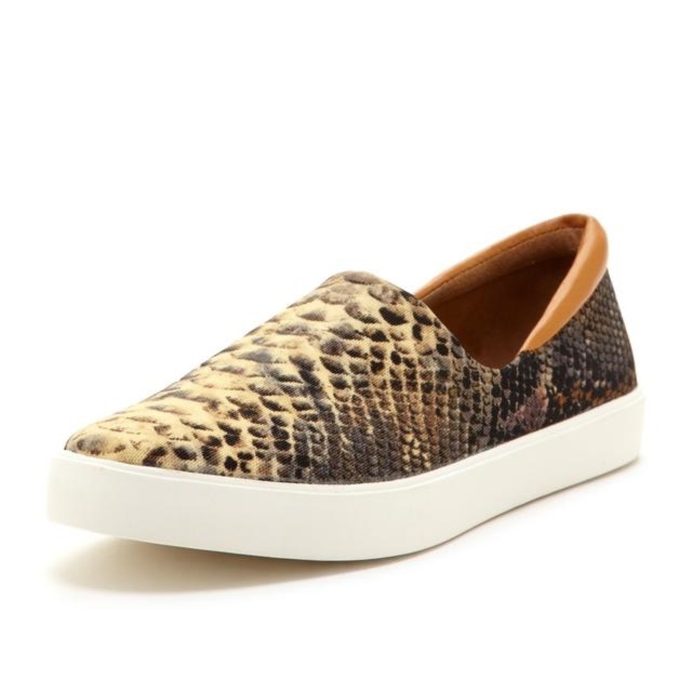 Donald J. Pliner Multicolor Python Snakeskin Print Sonia Slip-on Sneaker